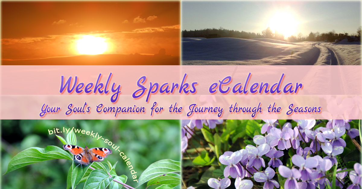 Soulful Sparks Weekly eCalendar for 2018 and beyond